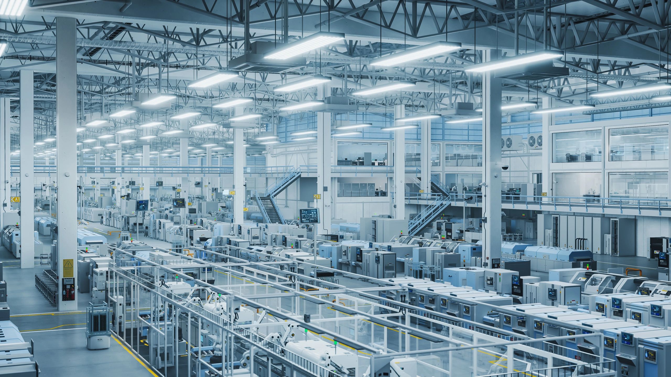 industrial robot in factory